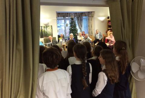 Choir visit to The Meadow Care Home