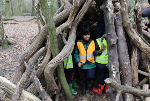Nursery and Reception Explore in the Woods